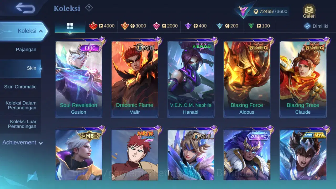 Mobile Legends: Bang Bang Accounts GLOBAL Hero 132 Skin 343 | Zodiac Odette Badang |  image 8