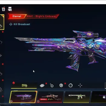Blood Strike Accounts Rare Skin ASIA|1 ETERNAL: M4A1-Blight's Embrace|1 AOT: M4A1|1 ULTRA MELEE: The iron that strikes|4