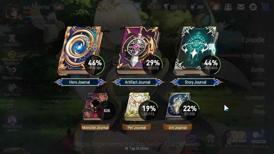 Epic Seven Accounts GLOBAL Unverif|19 ML(Rhiana & Luciel,LC Belona,Bel image 3