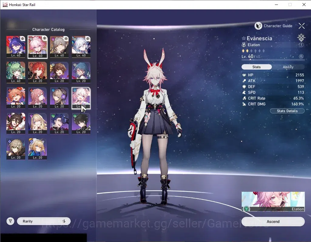 Honkai Star Rail Accounts Asia|TL 30|4 Limited|Evanescia+Sign,Yao Guang,Huoh image 4