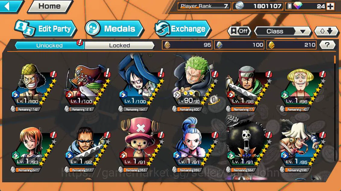 One Piece Bounty Rush Accounts Others GLOBAL | EX 1| st ethanbaron, egghead luffy, Egghead chopper more detail check SS 3