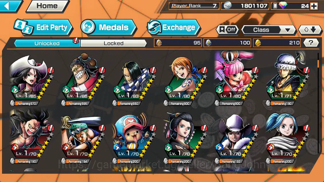 One Piece Bounty Rush Accounts Others GLOBAL | EX 1| st ethanbaron, egghead luffy, Egghead chopper more detail check SS 4