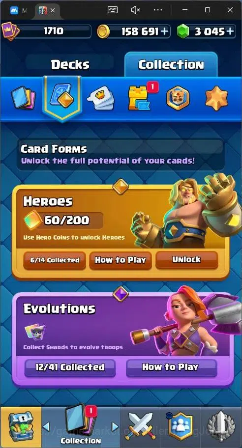 Clash Royale Accounts Global |CL 1710|KTL 16|Trophy 13786|121 Cards|14 M image 15