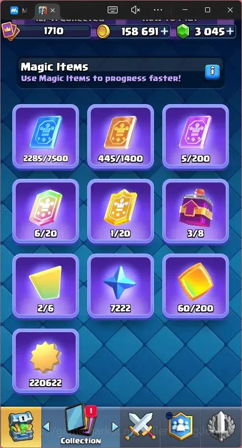 Clash Royale Accounts Global |CL 1710|KTL 16|Trophy 13786|121 Cards|14 M image 16