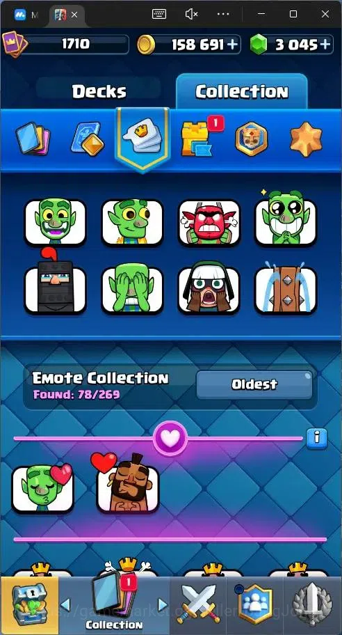 Clash Royale Accounts Global |CL 1710|KTL 16|Trophy 13786|121 Cards|14 M image 17
