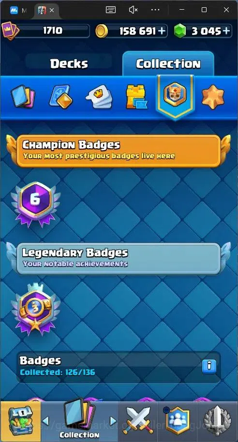 Clash Royale Accounts Global |CL 1710|KTL 16|Trophy 13786|121 Cards|14 M image 20