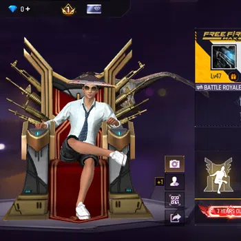 Free Fire Accounts FOR INDONESI - AKUN SUPER GHOIB (LANGKA) - KEMEJA LANGKA - EMOT RAJA