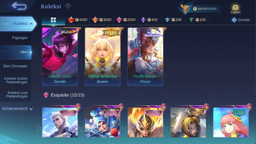 Mobile Legends: Bang Bang Accounts hero 132 skin 500+ legen (lunox, freya), wyrmlord  image 5