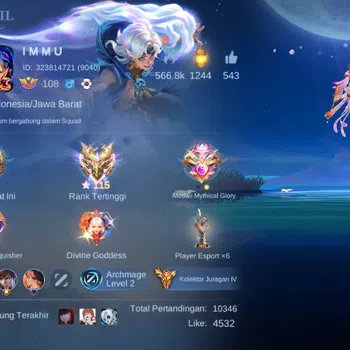 Mobile Legends: Bang Bang Others hero 132 skin 500+ legen (lunox, freya), wyrmlord  image 1