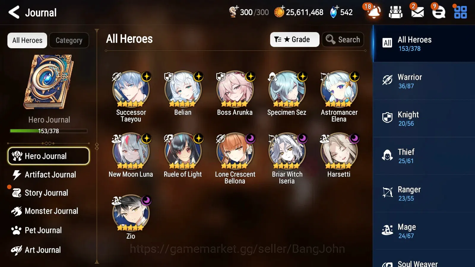 Epic Seven Accounts Global Unverif|11ML(Bos Arunka, RO Light,NM Luna,S image 14