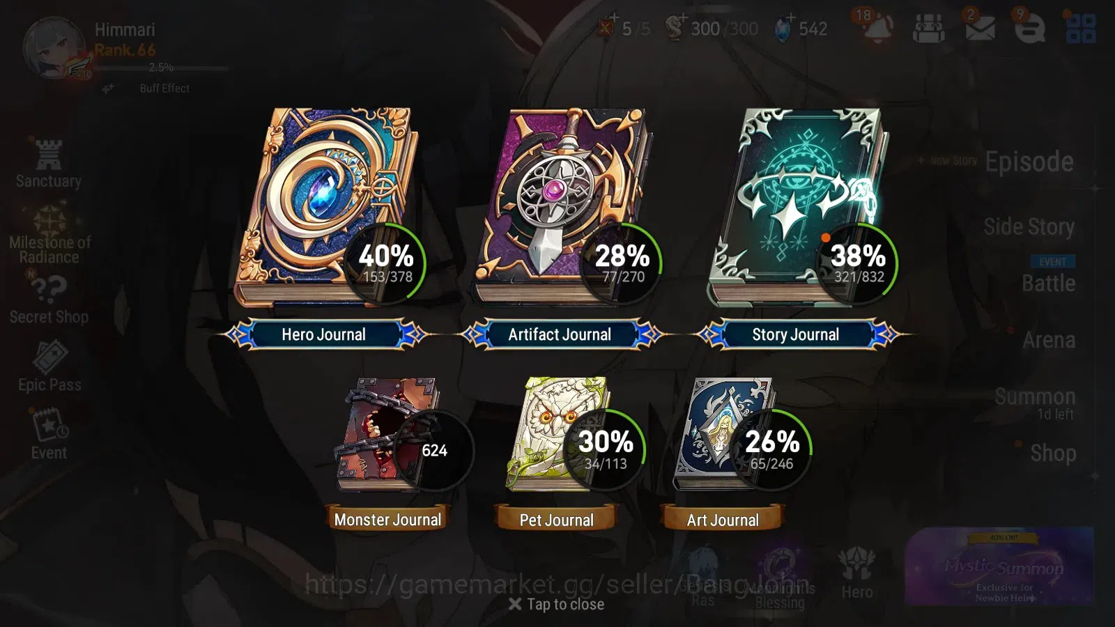 Epic Seven Accounts Global Unverif|11ML(Bos Arunka, RO Light,NM Luna,S image 15