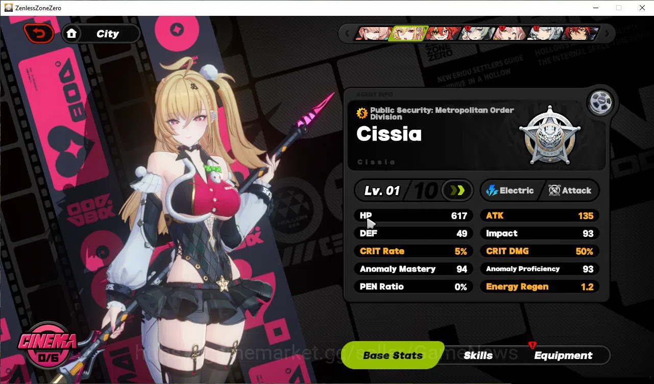 Zenless Zone Zero Accounts ASIA IK 12|Starter S1 Prologue|2 Limited [Cissia,Z image 10