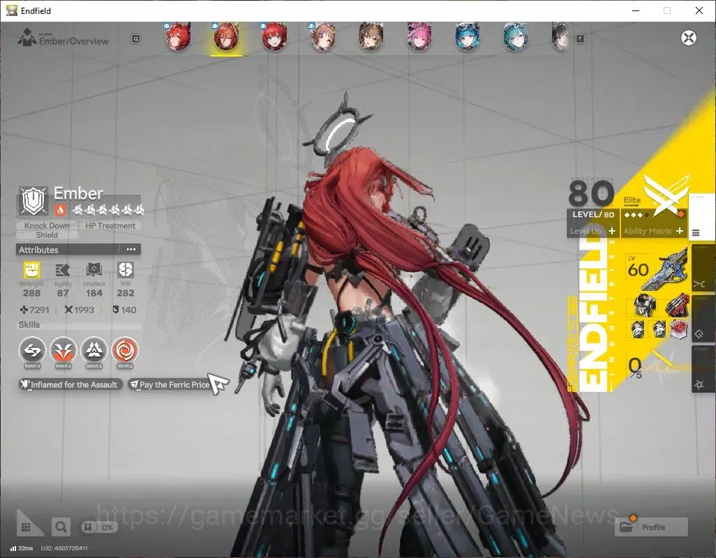 Arknights: Endfield Accounts ASIA|Lv58|8SSR(4Limited)+19(*6WEP)|(Laeva,Gilberta image 5