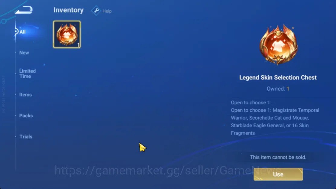 Honor of Kings Accounts Hero 7 |Starter with Legend Skin Selection Chest(D image 3