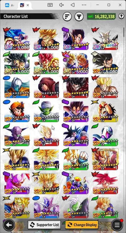 Dragon Ball Legends Accounts Android | Lvl 154|16.2M Total Power|12.8K CC|3 LR| image 14