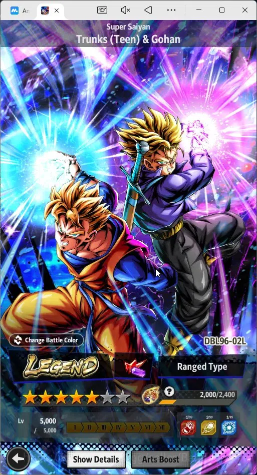 Dragon Ball Legends Accounts Android | Lvl 154|16.2M Total Power|12.8K CC|3 LR| image 7