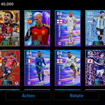 eFootball Accounts Starter Rodri 107 I Olmo 106 I Kane 100 I Lamin 103 I Tubo 102 I Messi 103 I Fresh Account  I Only Konami
