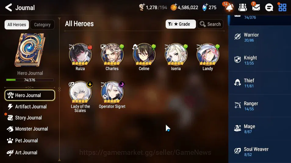 Epic Seven Accounts GLOBAL Unverif|New Era|2 ML(LOTScales,Operator Sig image 13