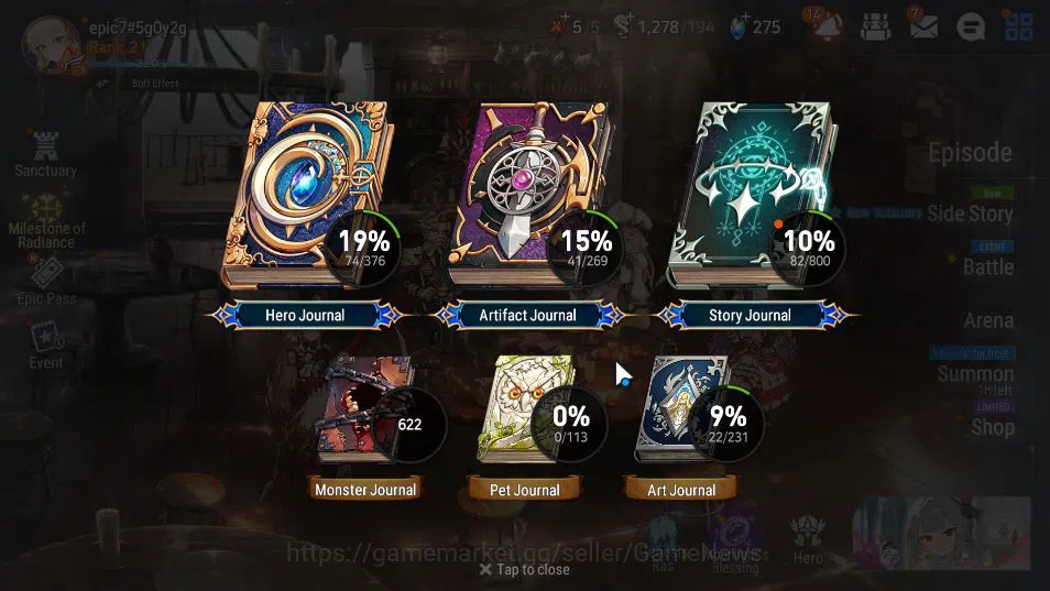 Epic Seven Accounts GLOBAL Unverif|New Era|2 ML(LOTScales,Operator Sig image 14