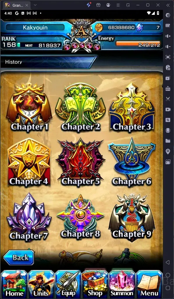 Grand Summoners Accounts Global | Rank 158 |Ultimate Paladin Roy Lv120 TW, image 10