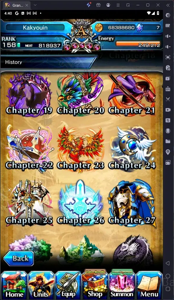 Grand Summoners Accounts Global | Rank 158 |Ultimate Paladin Roy Lv120 TW, image 12