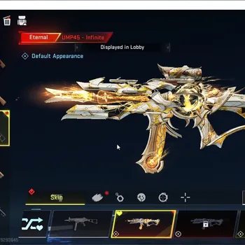 Blood Strike Accounts Rare Skin Asia|Eternal UMP45 Infinite|2 Legendary(P90 Ruins,NOVA Rebel Vogue)|5 Striker|Log