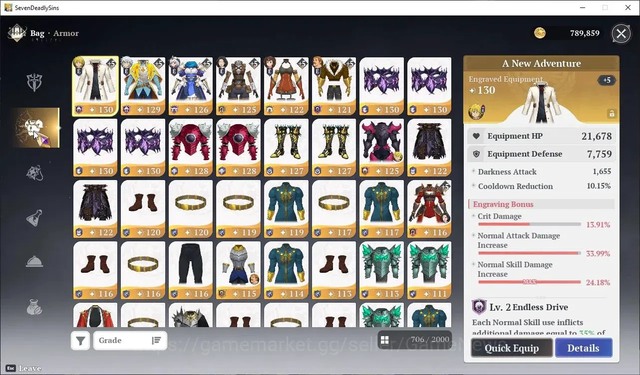 The Seven Deadly Sins: Origin Accounts SEA|Lvl 40|6 SSR|EscanorP5,MeliodasP4,GuilaP5,Mann image 11