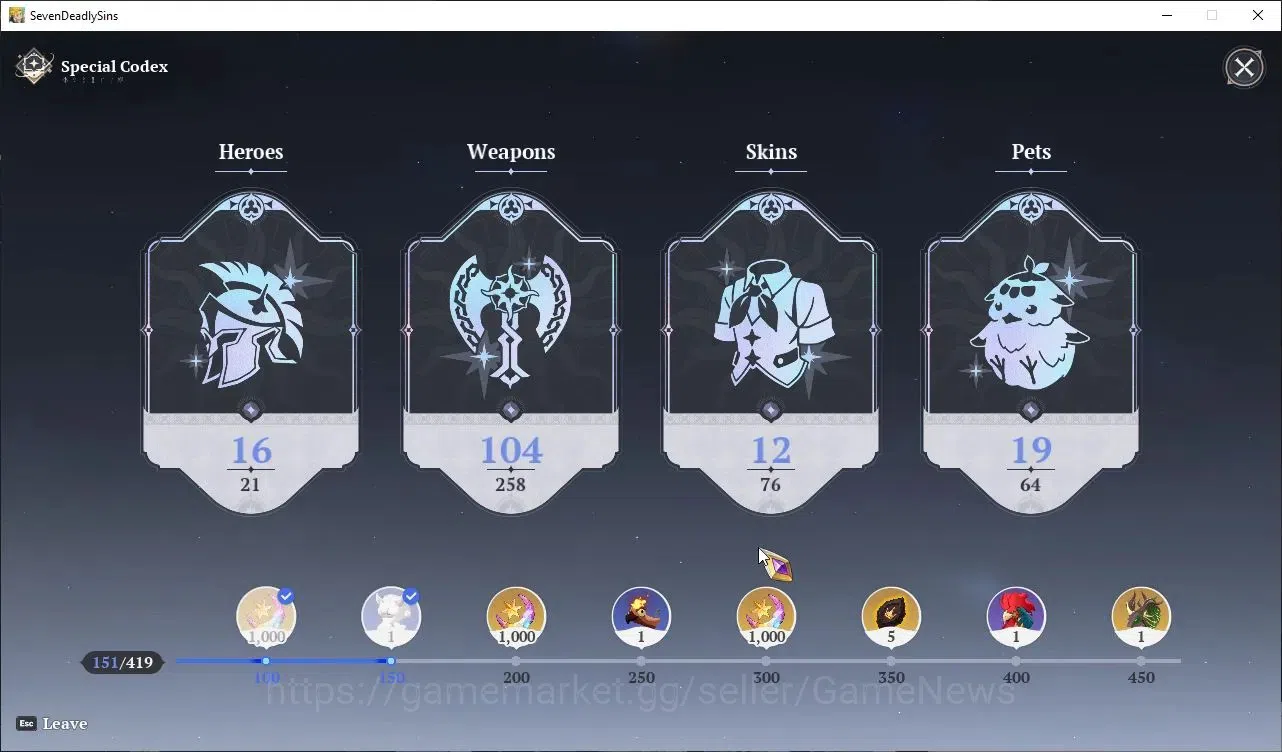 The Seven Deadly Sins: Origin Accounts SEA|Lvl 40|6 SSR|EscanorP5,MeliodasP4,GuilaP5,Mann image 16