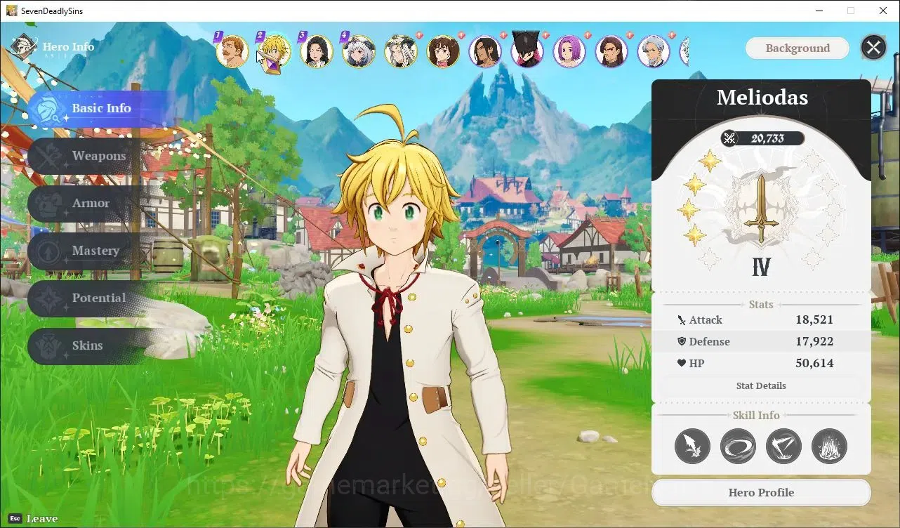 The Seven Deadly Sins: Origin Accounts SEA|Lvl 40|6 SSR|EscanorP5,MeliodasP4,GuilaP5,Mann image 3