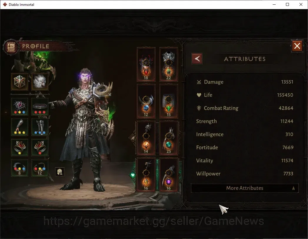Diablo Immortal Accounts High-End EU - Aranoch|CS ON|Lv 60 (772)|Druid|CR 42k|Reso 600|Paragon Vanquisher|Inferno V|3 3