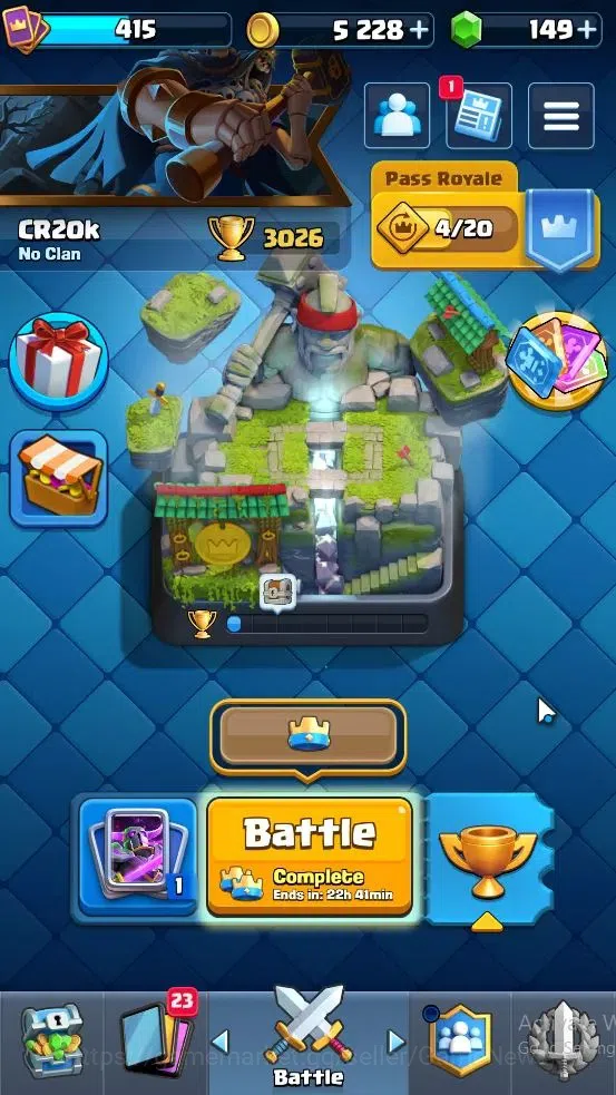 Clash Royale Accounts Lv 415|Trophy 3026|KTL 9|Card 51/121|1 Hero 5 EVO image 1