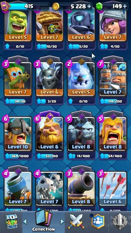 Clash Royale Accounts Lv 415|Trophy 3026|KTL 9|Card 51/121|1 Hero 5 EVO image 14