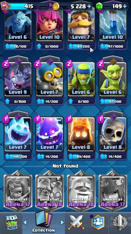 Clash Royale Accounts Lv 415|Trophy 3026|KTL 9|Card 51/121|1 Hero 5 EVO image 15