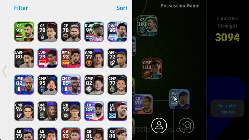eFootball Accounts Mobile|PW 3094|Pedri BigT'25,Diego Forlan Epic,Ste image 2