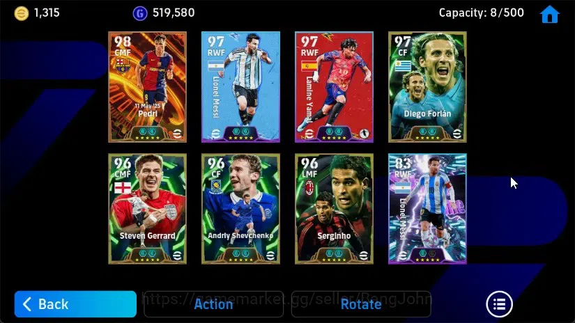 eFootball Accounts Mobile|PW 3094|Pedri BigT'25,Diego Forlan Epic,Ste image 3