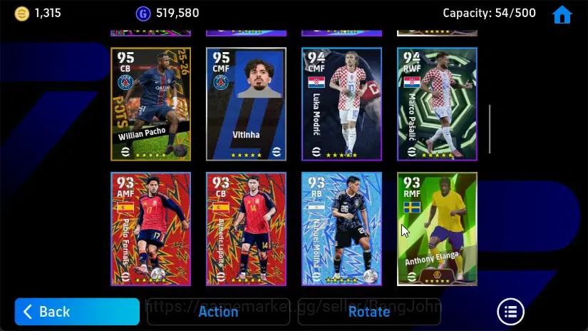 eFootball Accounts Mobile|PW 3094|Pedri BigT'25,Diego Forlan Epic,Ste image 6