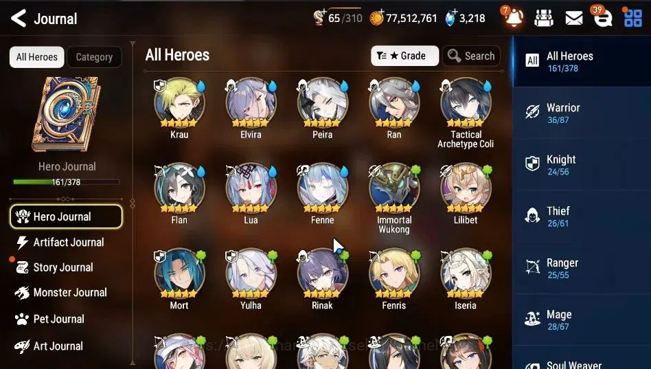 Epic Seven Accounts High-End Global Unverif|14ML(Salome,LOTScales,NMLuna,RoLight,etc)+Rinak[301 6