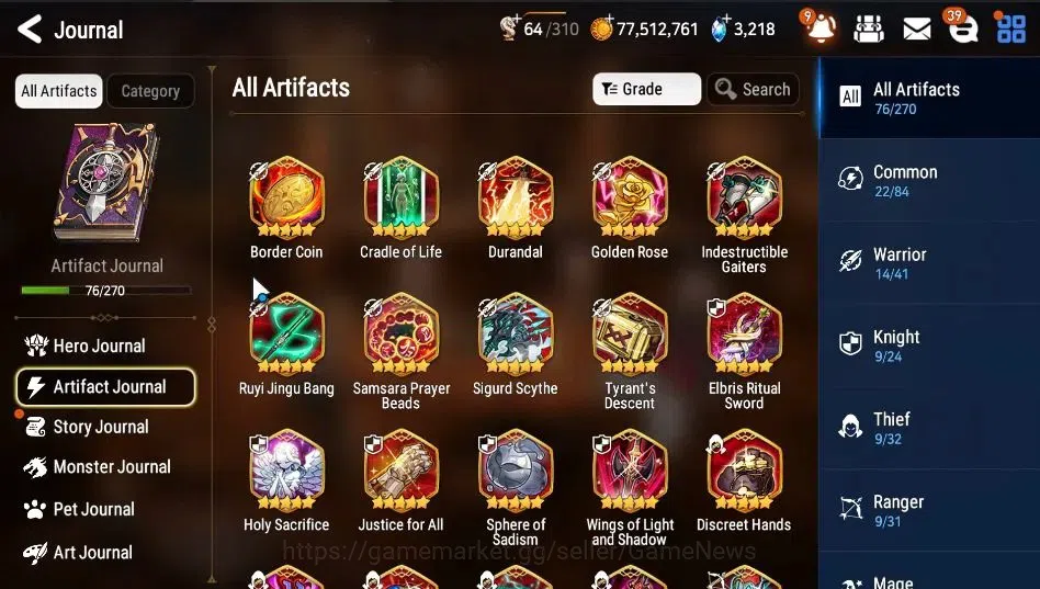 Epic Seven Accounts High-End Global Unverif|14ML(Salome,LOTScales,NMLuna,RoLight,etc)+Rinak[301 9