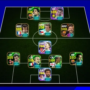 eFootball Accounts Others 3262+ Team I MSN I Ronaldo 105 I Drogba 106 I Platini 105 I Odegaard 104 I Mane 104 I Contona 106
