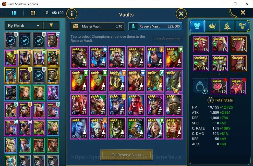 Raid: Shadow Legends Accounts Lv37 602 Power|1 Mythic[Kurosa]+11 Legendary(McAng image 4