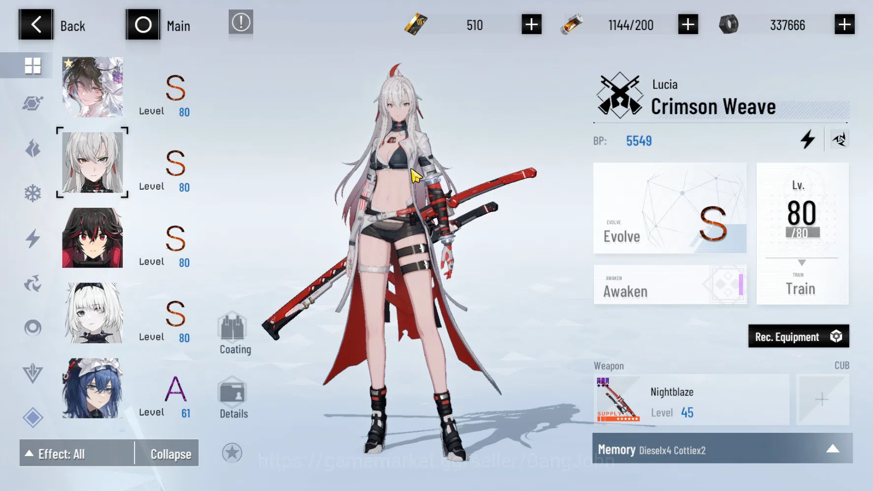 Punishing: Gray Raven Accounts ASIA PACIFIC | Lucia Pyroath Dawn Skin + Sign, Luc image 3