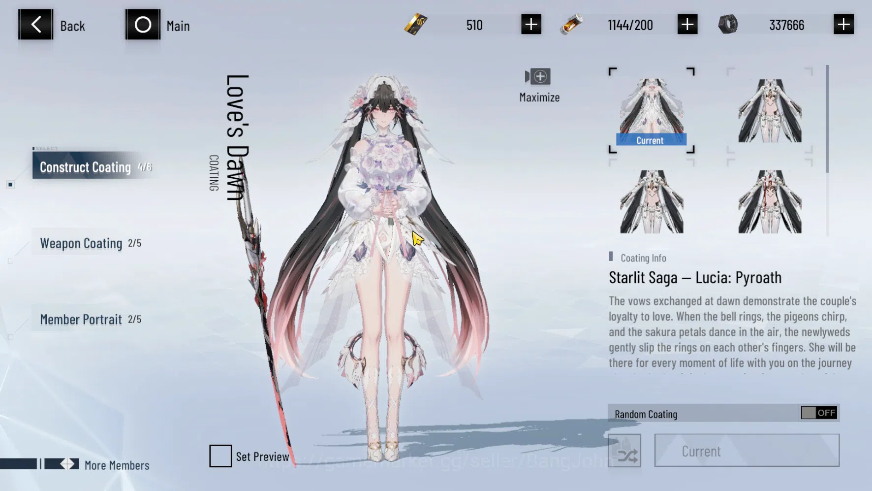 Punishing: Gray Raven Accounts ASIA PACIFIC | Lucia Pyroath Dawn Skin + Sign, Luc image 4