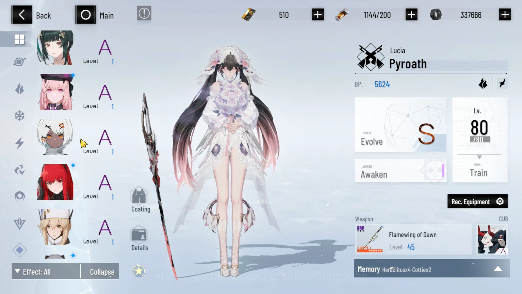 Punishing: Gray Raven Accounts ASIA PACIFIC | Lucia Pyroath Dawn Skin + Sign, Luc image 7