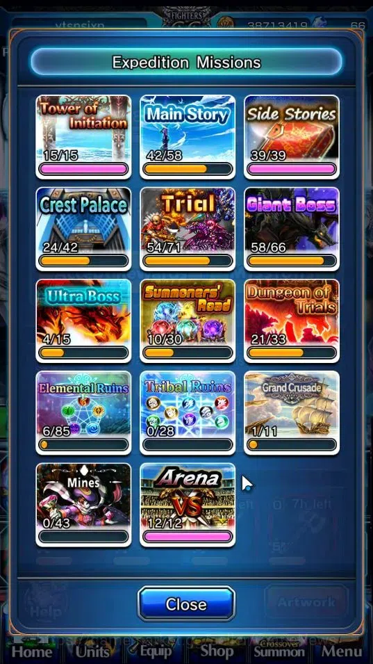 Grand Summoners Accounts End-Game Global|Rank 89|21 Ascend+8 TW|(Chloe,Frieren,Kyoko,Isliid HP,RR Rimuru,Illya,Miyu,Saber 7