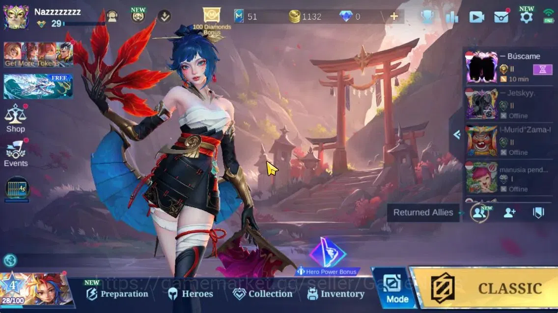 Mobile Legends: Bang Bang Accounts Hero 64|Skin 88|LightBorn Granger,Myst(Lesley,Silv image 1