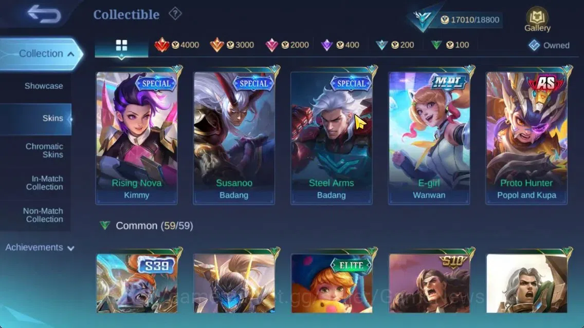 Mobile Legends: Bang Bang Accounts Hero 64|Skin 88|LightBorn Granger,Myst(Lesley,Silv image 10