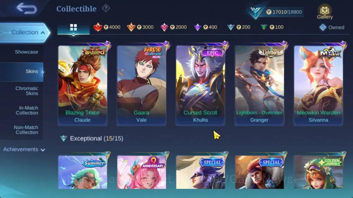 Mobile Legends: Bang Bang Accounts Hero 64|Skin 88|LightBorn Granger,Myst(Lesley,Silv image 7
