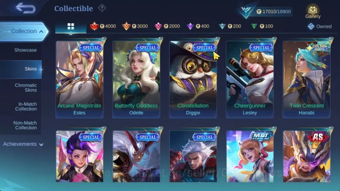 Mobile Legends: Bang Bang Accounts Hero 64|Skin 88|LightBorn Granger,Myst(Lesley,Silv image 9
