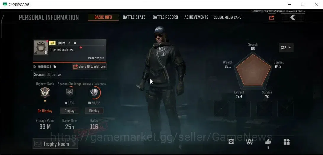 Arena Breakout Accounts MOBILE|Lv 30|SV 33M|CV 25,1M|5 Set Skin|Maelstrom  image 2