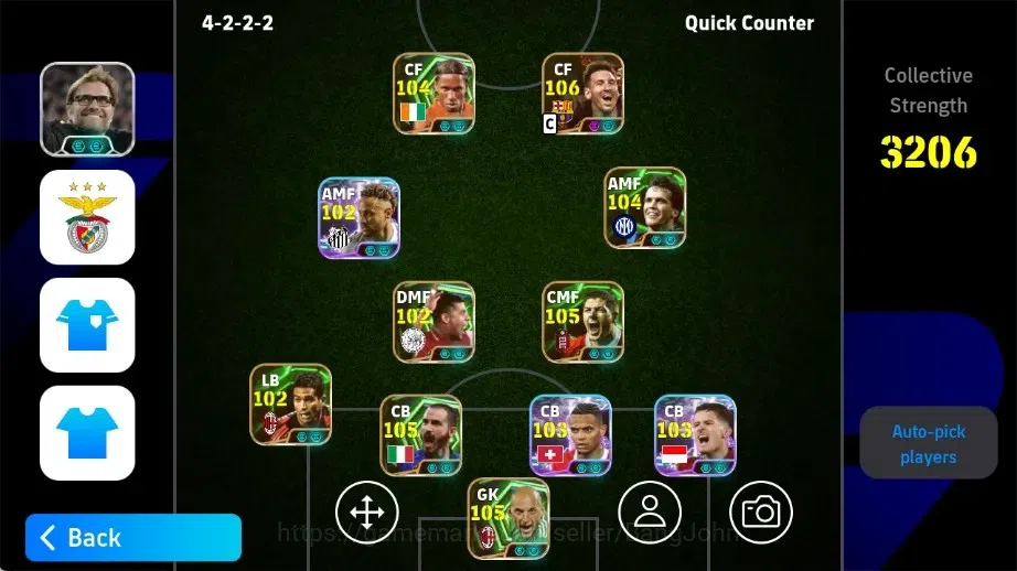 eFootball Accounts High-End Mobile|PW 3206|Bigtime Messi 11Jan'15|Epic Kahn,Gerrard,Drogba,Bonucci|SHW 1